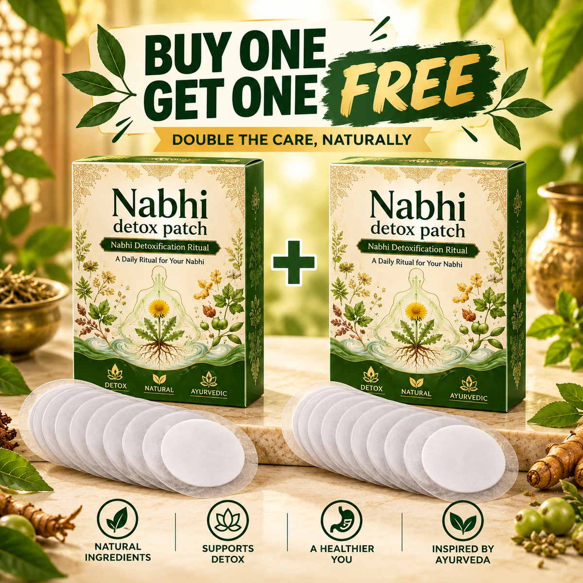 Nabhi Detox Paches (Buy 1 Get 1 Free)