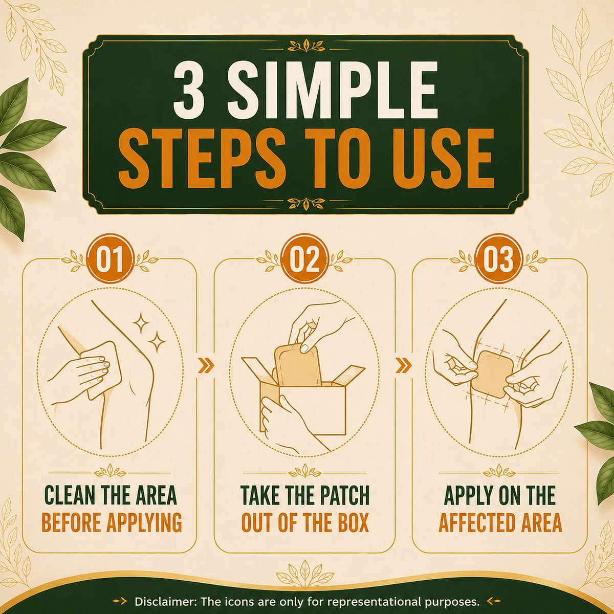 Turmeric Knee Pain Relief Patches (Buy 1 Get 1 Free)