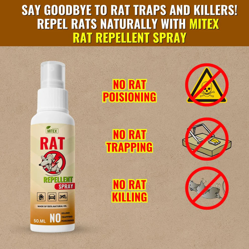 Rat Repellent Spray – Safe, Effective, and Eco-friendly (🔥Buy 1 Get 2 Free🔥)