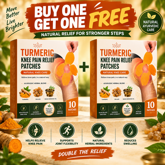 Turmeric Knee Pain Relief Patches (Buy 1 Get 1 Free)