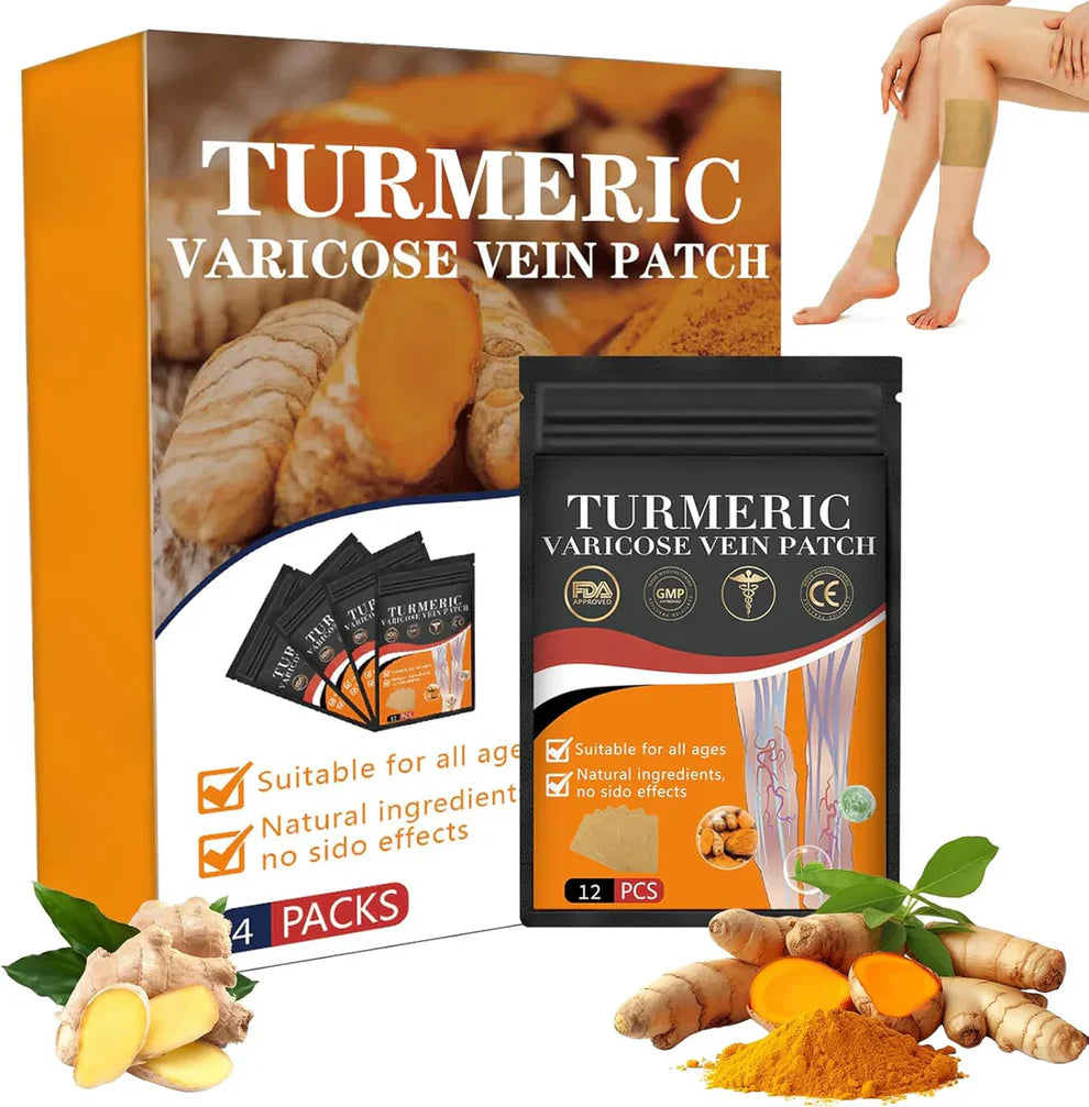 Turmeric Instant Relief – Varicose Veins Patch (Pack of 12 Patches)